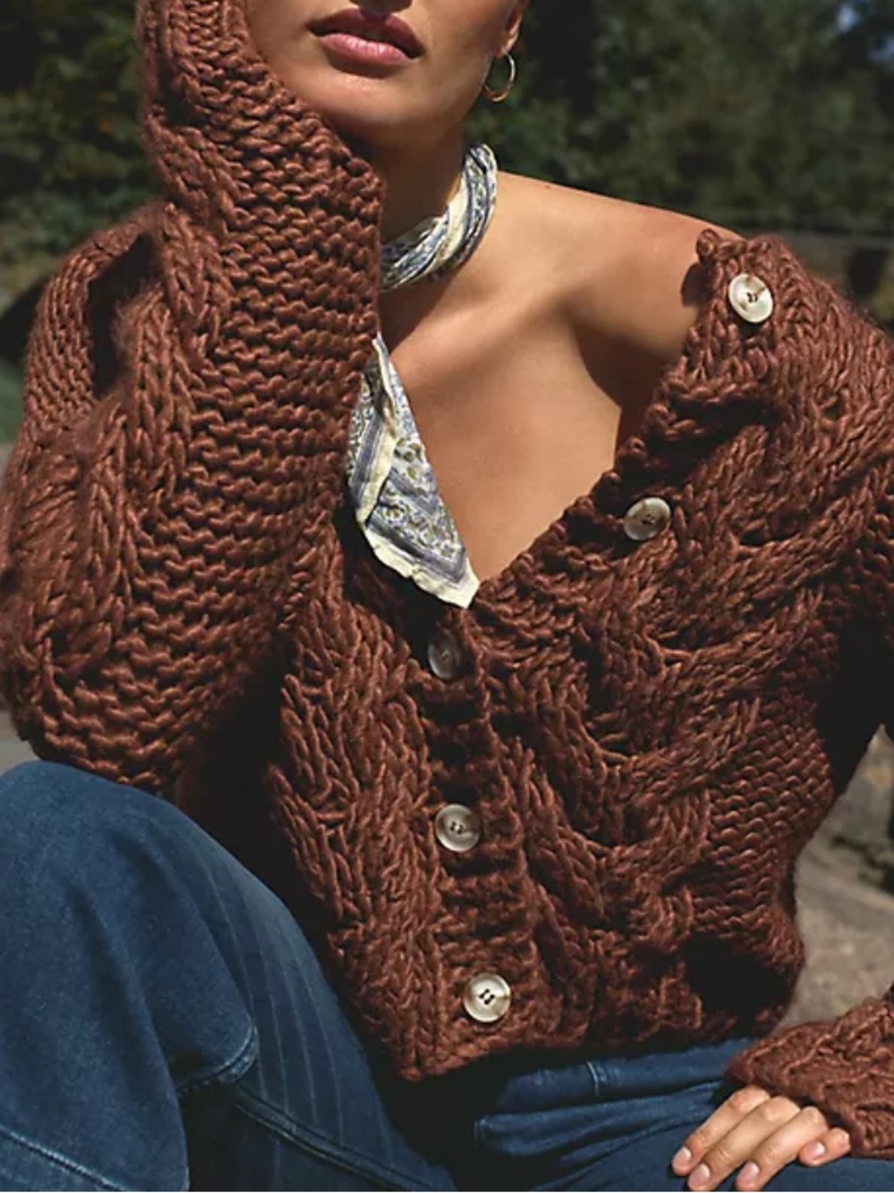 LITTLE LIES➕Cozy Cable Knit Cardigan
